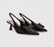 Womens OFFICE Molly Bow Detail Slingback Kitten Heels New Black