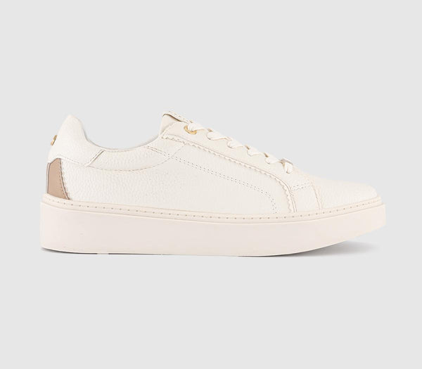 OFFICE Tamara Lace Up Cup Sole Trainers White