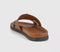 Mens OFFICE Sebastian Cut Out Sliders Tan
