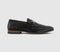 Mens OFFICE Miller Snaffle Loafers Black Leather