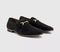 Mens OFFICE Miller Snaffle Loafers Black Suede