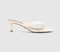 Womens OFFICE Mila Toe Post Heeled Sandals White