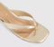 Womens OFFICE Mila Toe Post Heeled Sandals Gold