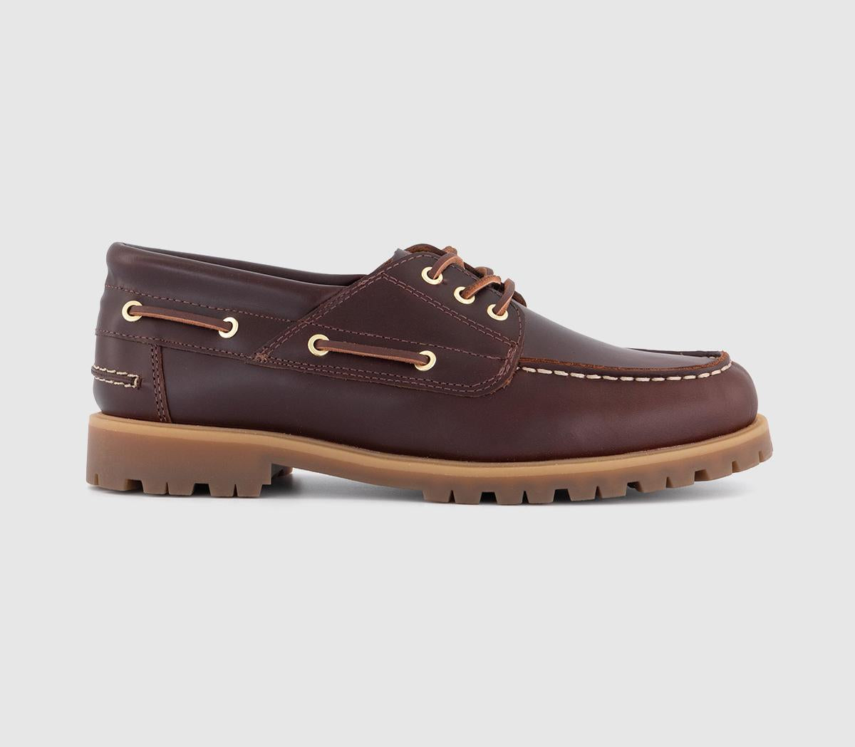 Womens Vagabond Shoemakers Joslyn Lug Boat Shoe Chestnut