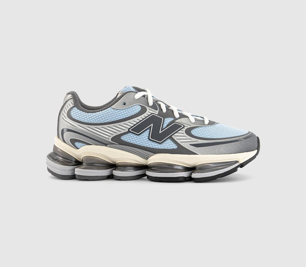 Mens New Balance Abzorb 2000 Trainers Light Chrome Blue Uk Size 7