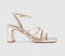 Womens OFFICE Macey Asymmetric Strappy Heeled Sandal Gold