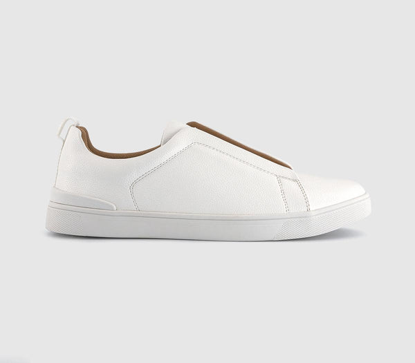  Office Corbett Elastic Slip On Trainers White Uk Size 8