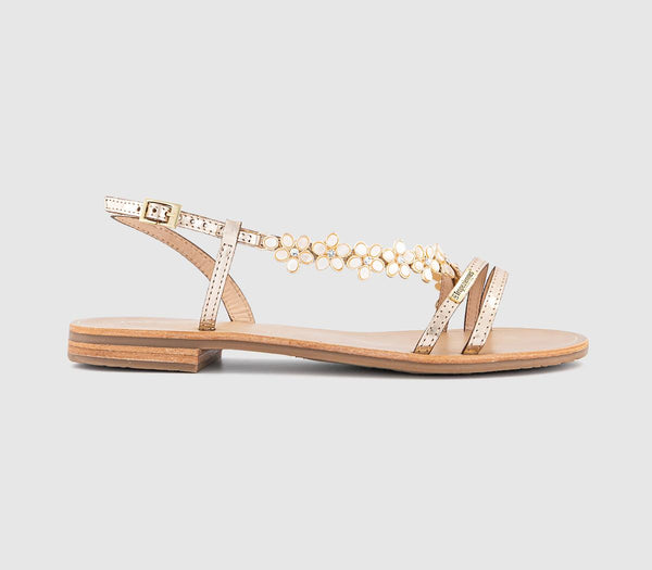 Womens Les Tropeziennes Hofella Floral Sandals Gold