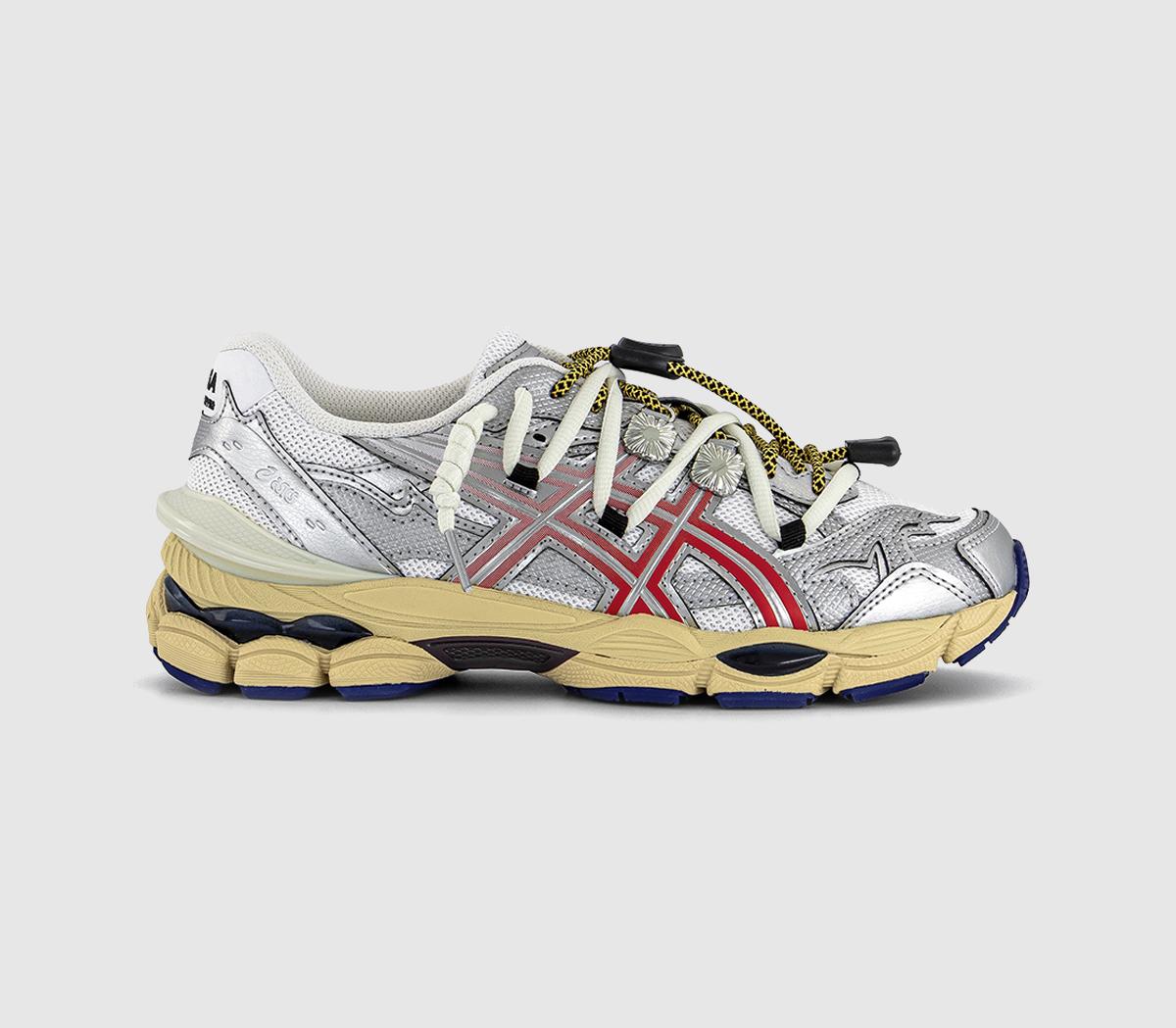 ASICS Gel-Cumulus 16 Trainers Toga White Red Pure Silver