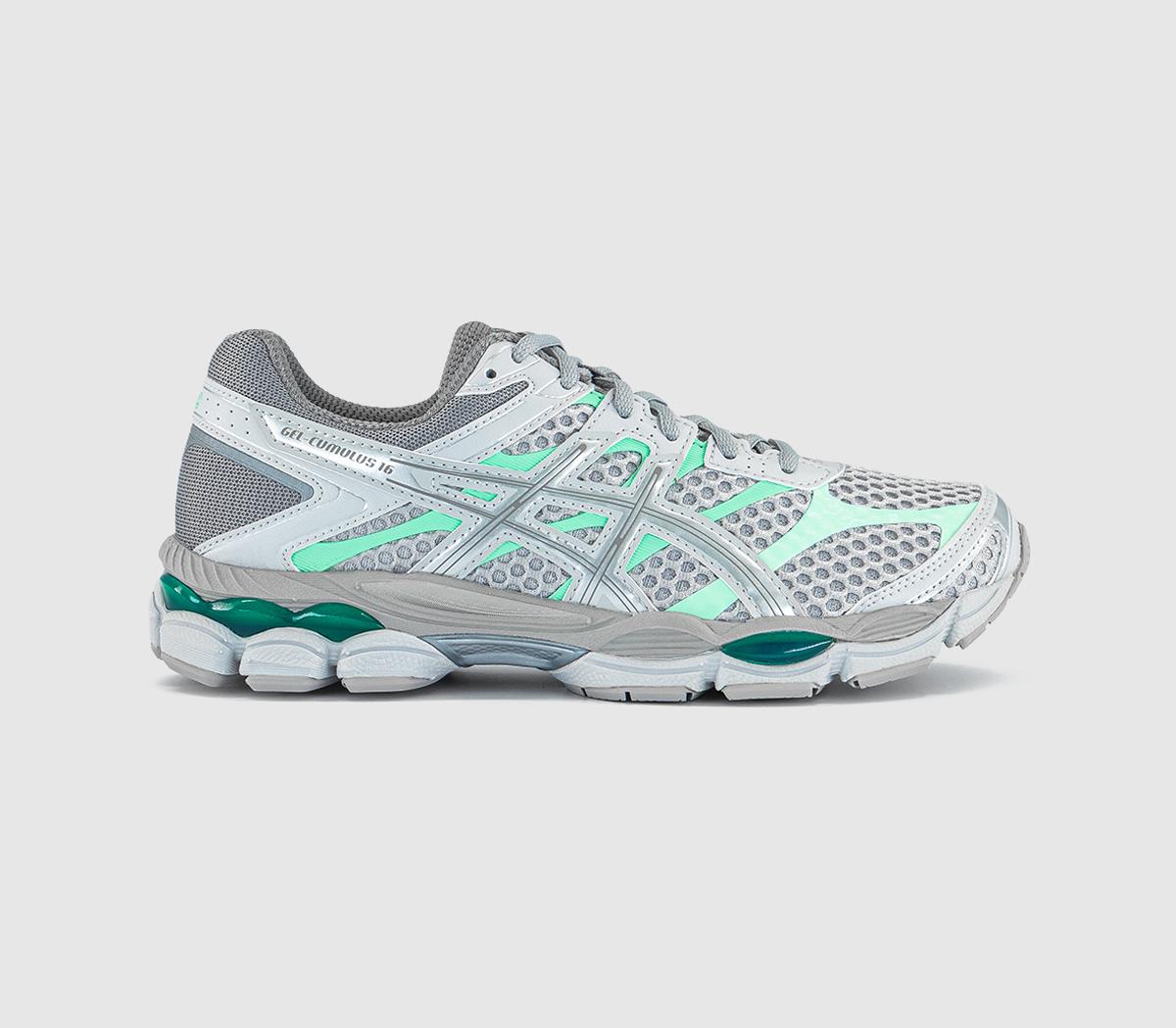 ASICS Gelcumulus 16 Trainers Cement Grey Pure Silver
