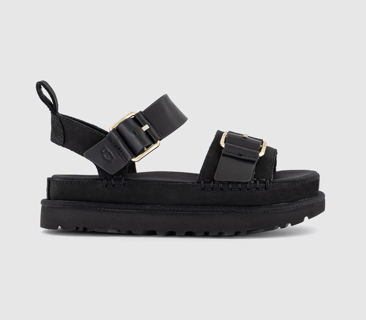 Womens UGG Goldenstar Villa Sandals Black