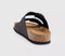 Mens OFFICE Sidney Double Buckle Footbed Sandals Black