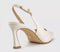 Womens OFFICE Harley Buckle Slingback Court Heels Off White