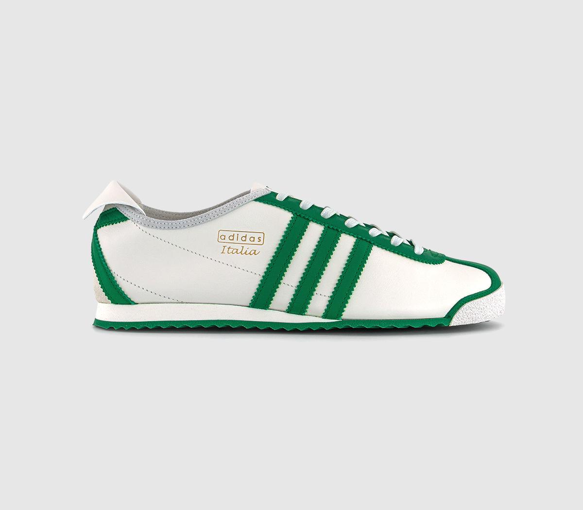 adidas Italia 60s Made In Italy Trainers Core White Green Cream White