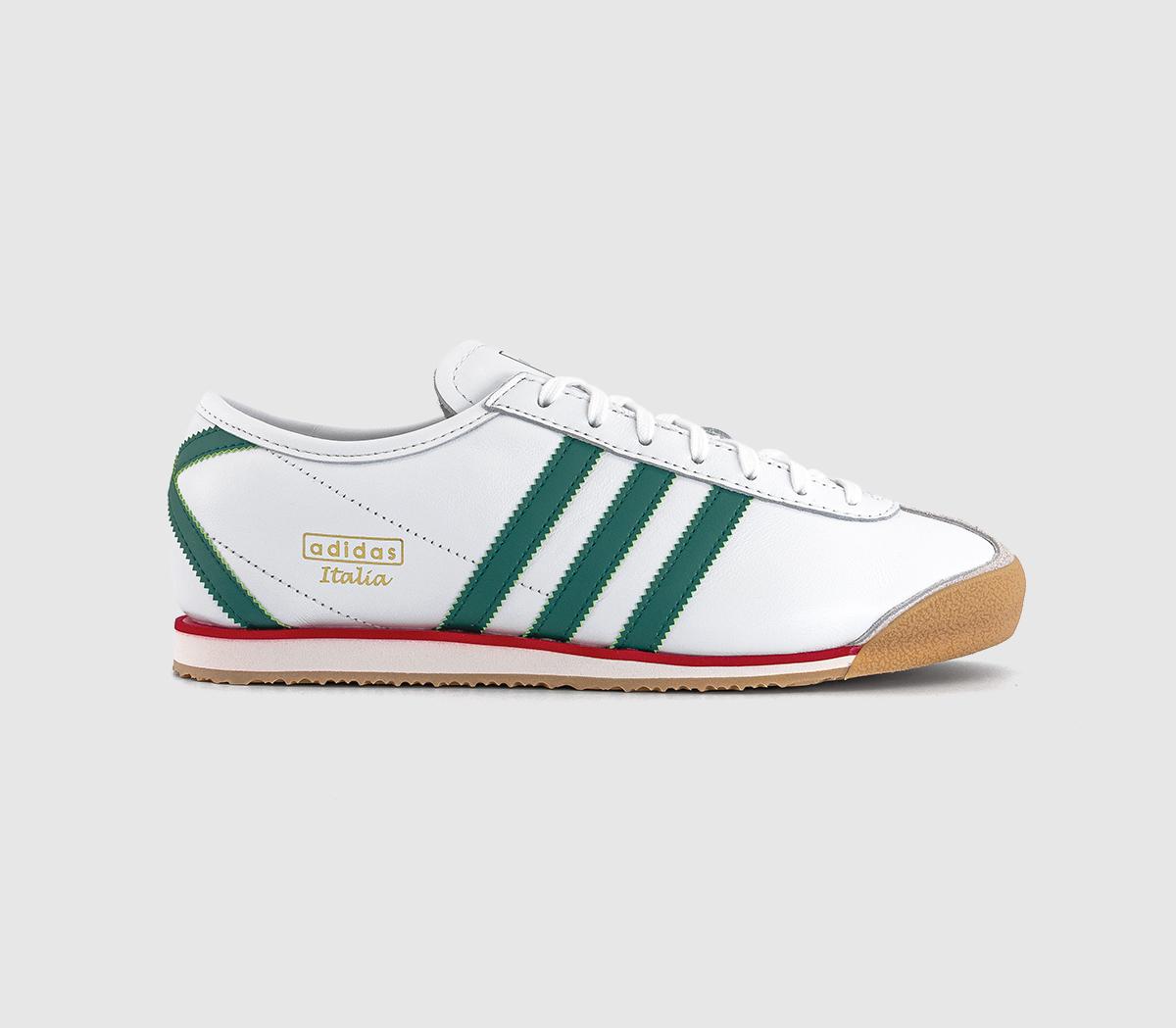 adidas Italia 70s Trainers White Black Green