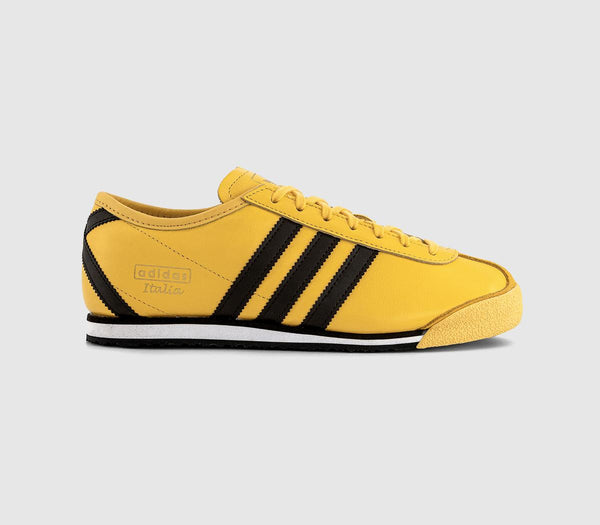 adidas Italia 70s Trainers Super Yellow Dark Brown Black