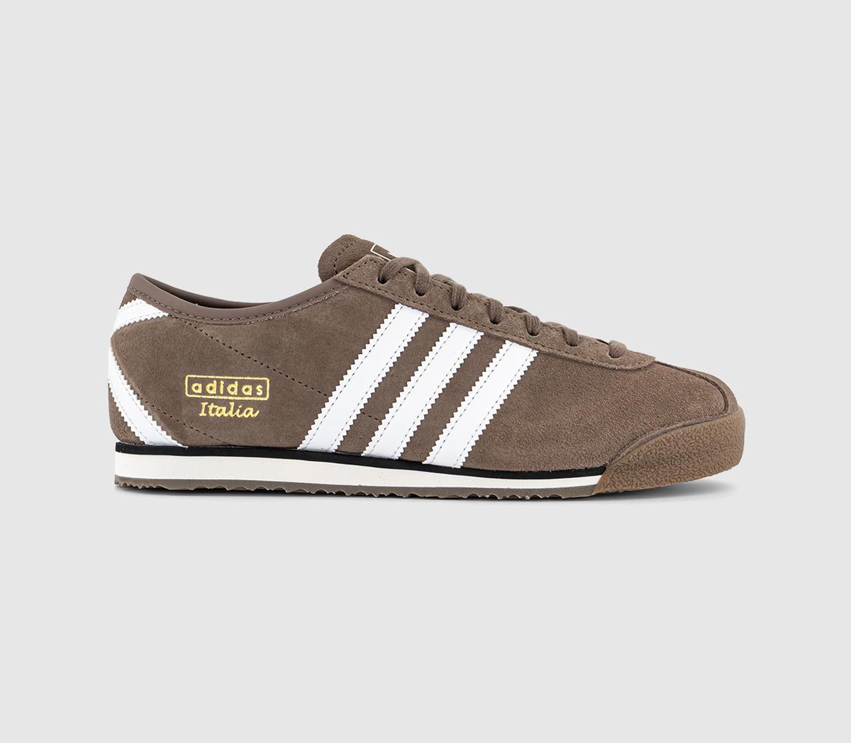 adidas Italia 70s Trainers Earth Strata White Black - OFFCUTS SHOES by OFFICE