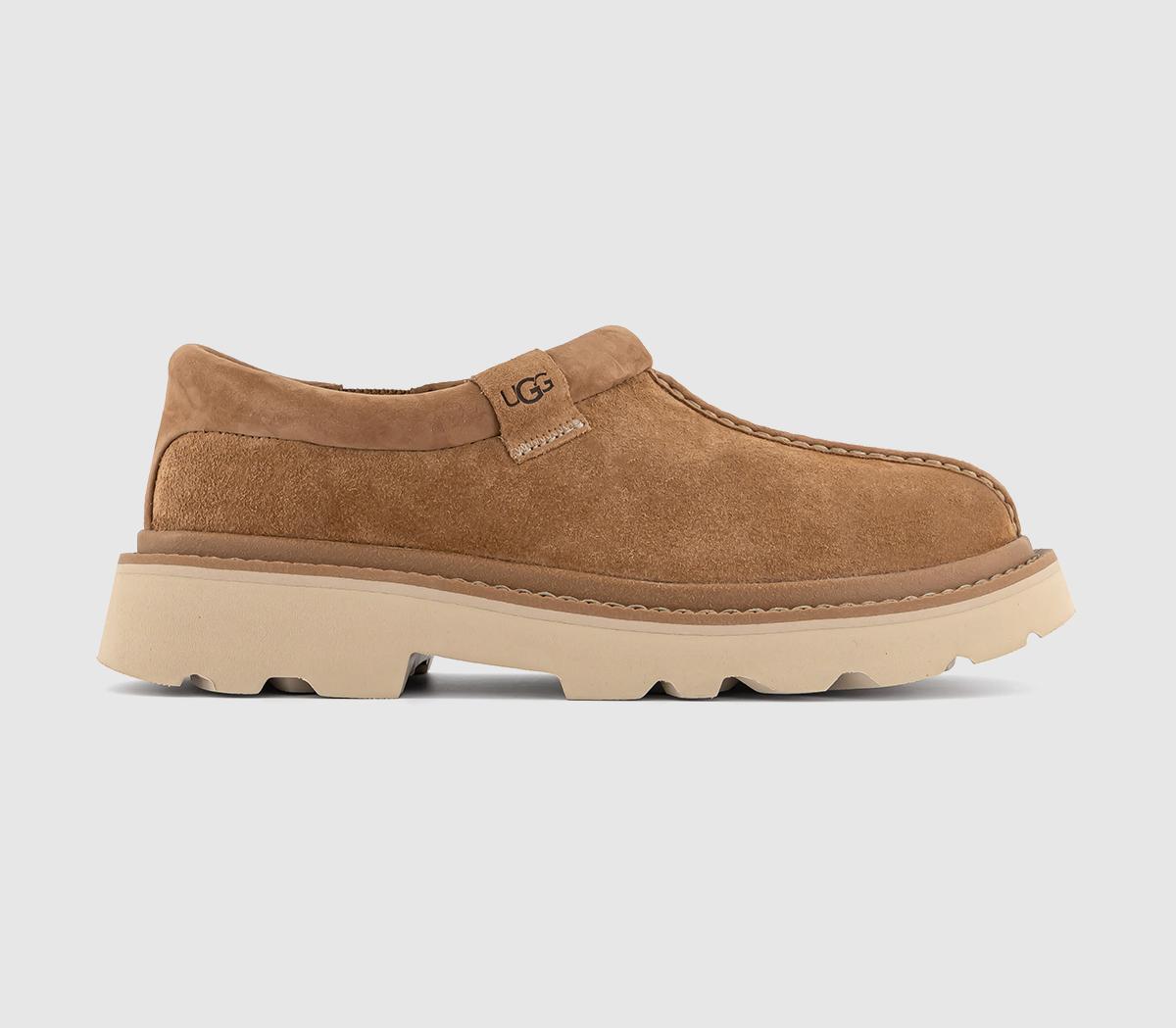 Mens UGG Tasman Lug Slippers M Chestnut