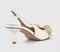 Womens OFFICE Mariella Bow Slingback Court Heels White
