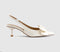 Womens OFFICE Mariella Bow Slingback Court Heels White