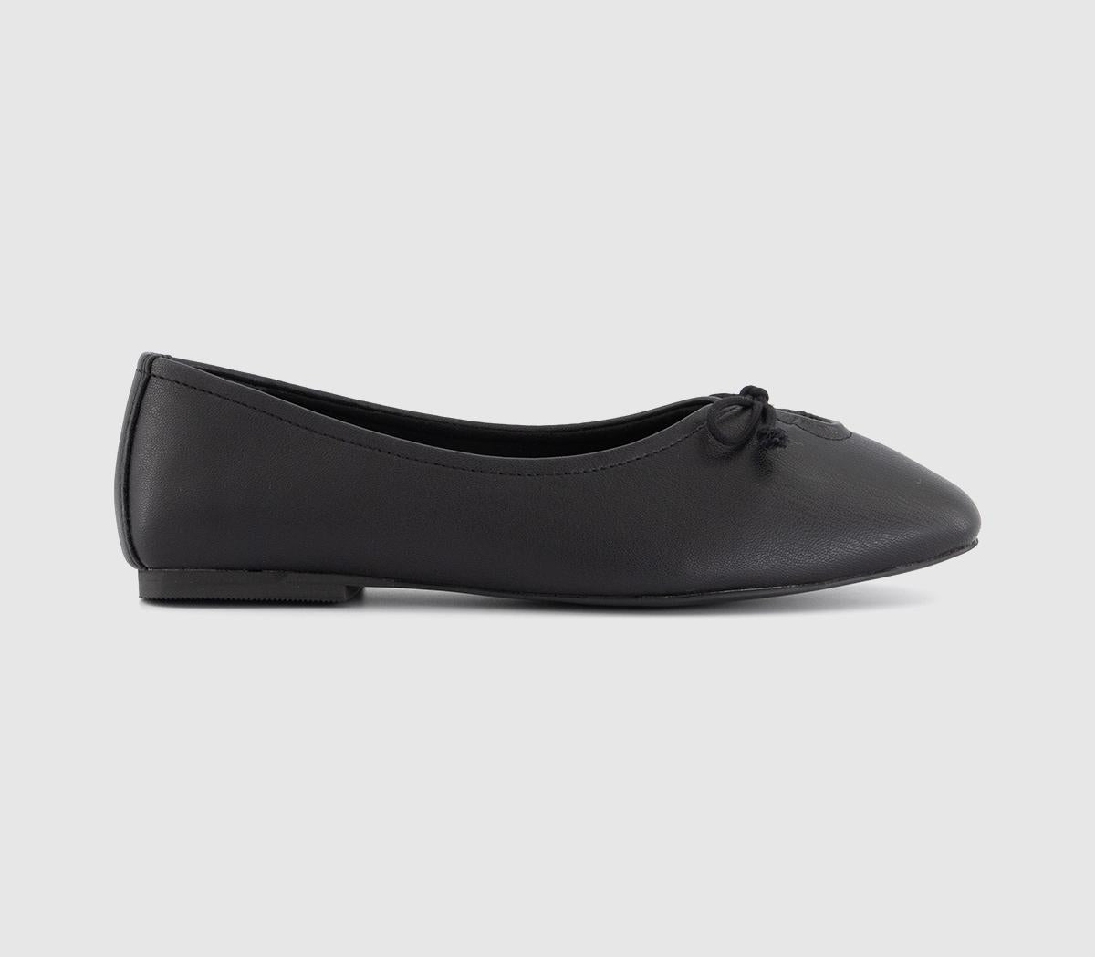 Womens OFFICE Freya Bow Ballet Pumps Black
