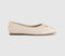 Womens OFFICE Freya Bow Ballerina Flats New White