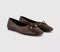 Womens OFFICE Freya Bow Ballerina Shoes Brown