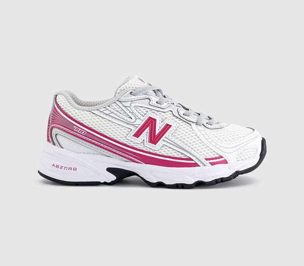 Kids New Balance 740 Youth Trainers White Carnival Pink