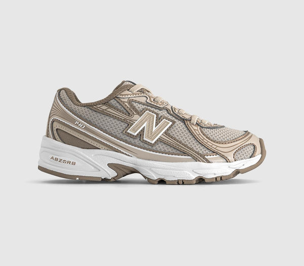 Kids New Balance 740 Youth Trainers Timberwolf Driftwood