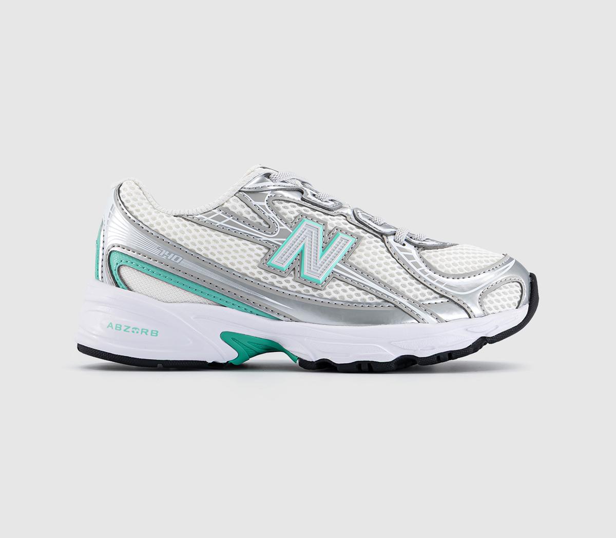 Kids New Balance 740 Youth Trainers Silver Metallic Deep End