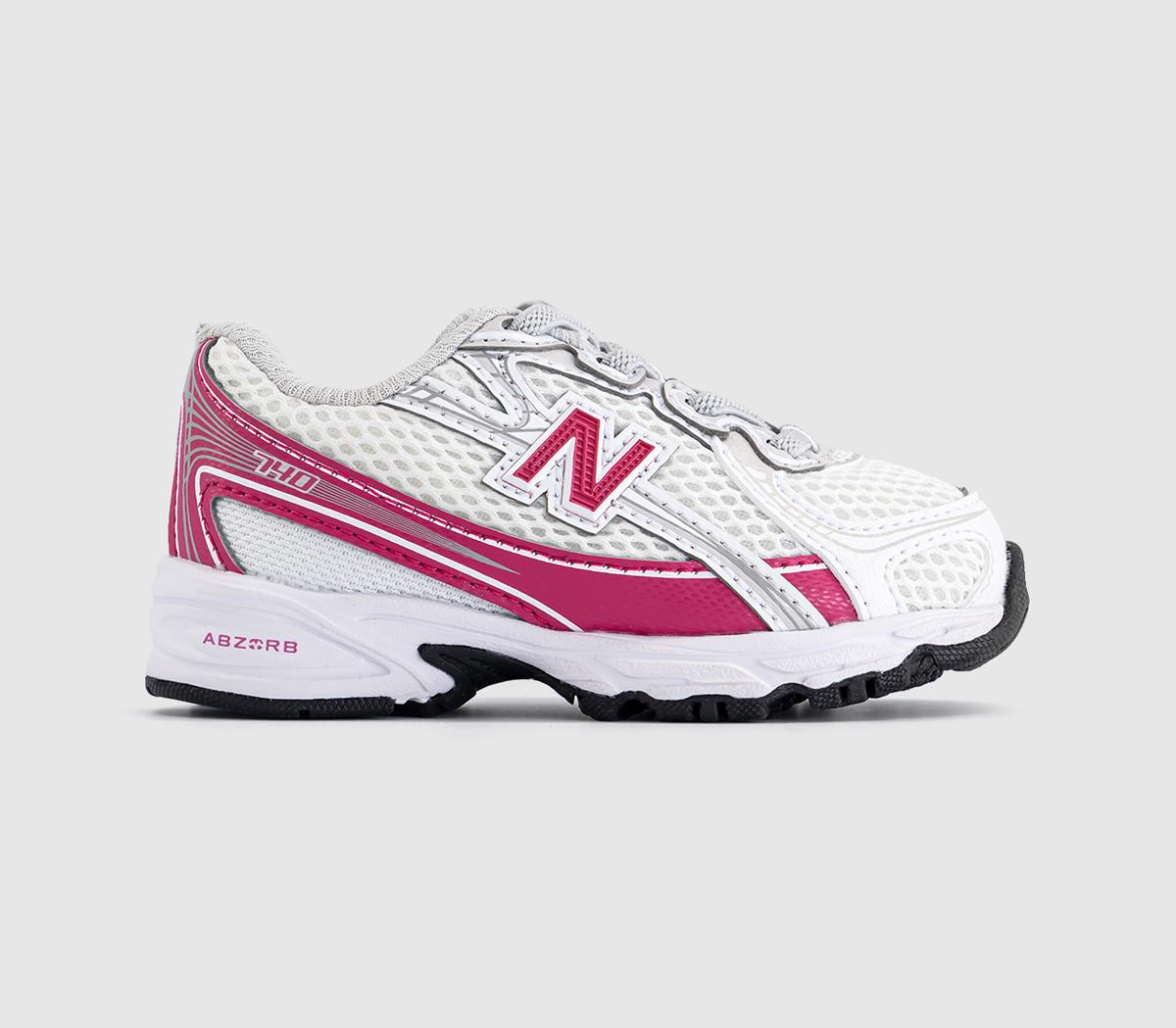 New Balance 740 Infant Trainers White Carnival Pink