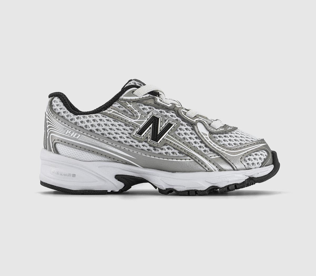 Kids New Balance 740 Infant Trainers Silver Metallic