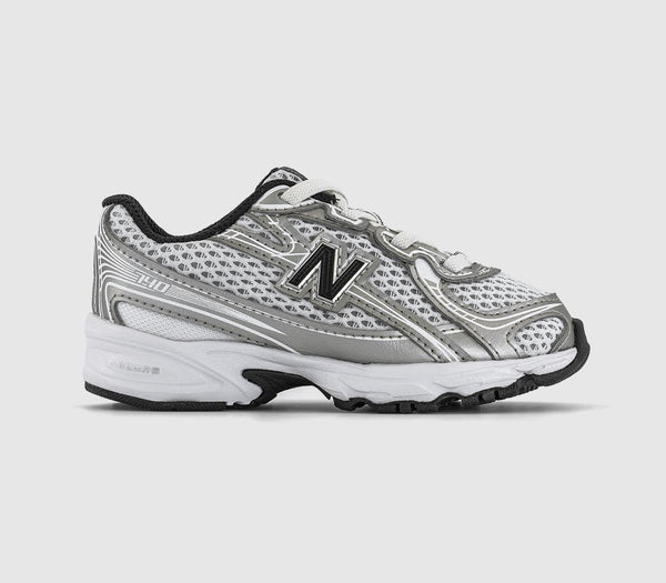 Kids New Balance 740 Infant Trainers Silver Metallic