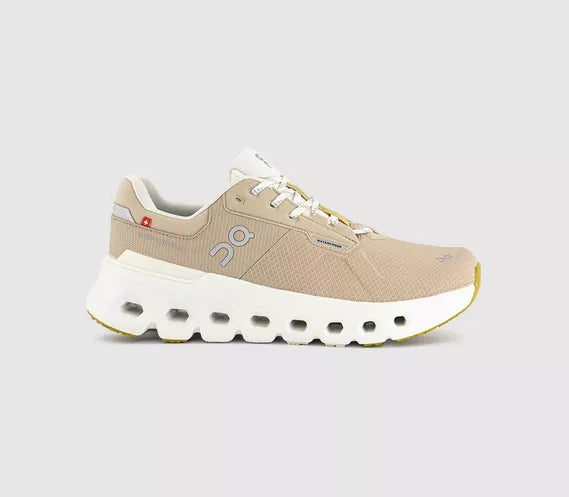 ON Cloudrunner 2 Waterproof Trainers Sand Dew F UK Size 7.5