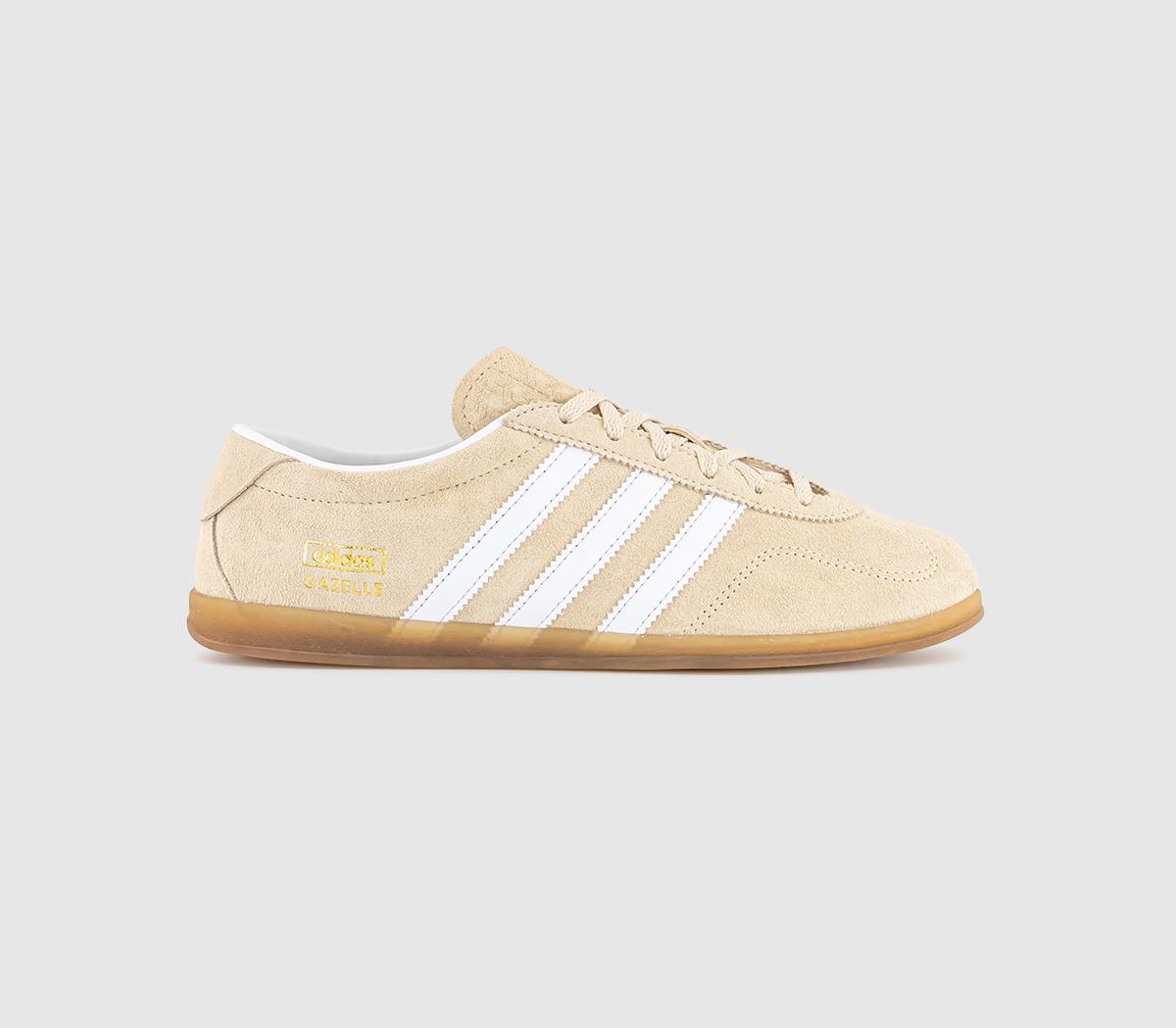  adidas Gazelle Lo Pro Trainers Sand Strata White Gum Uk Size 4