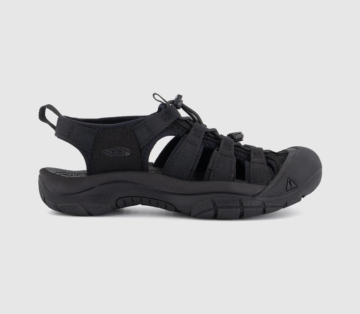 Womens KEEN Newport H2 Sandals Triple Black