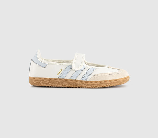 adidas Samba Jane Trainers Cloud White Gum Halo Blue UK Size 6.5