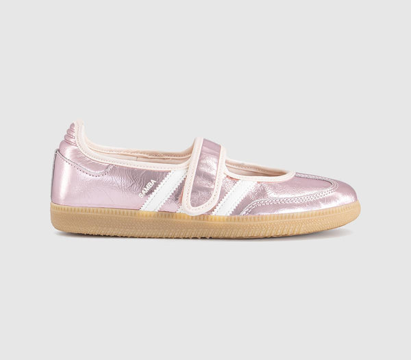 adidas Samba Jane Ballet Metallic Trainers Wonder Quartz Offwhite Gum