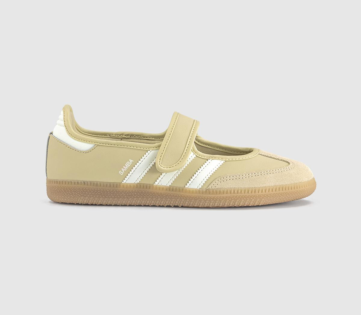 adidas Samba Jane Ballet Trainers Dual Yellow White Gum