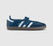 adidas Samba Jane Ballet Trainers Crew Navy White Gold Metallic