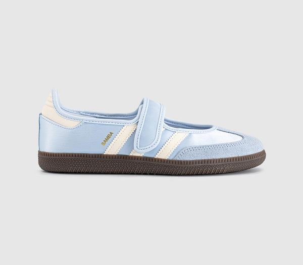 Womens adidas Samba Jane Ballet Trainers Crystal Sky Cream White Gum