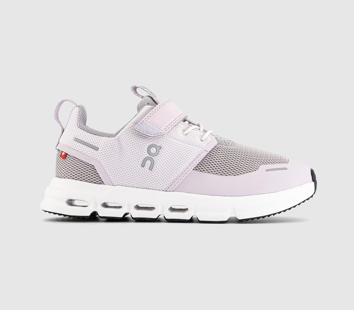 Kids ON Cloudplay Youth Trainers Orchid White
