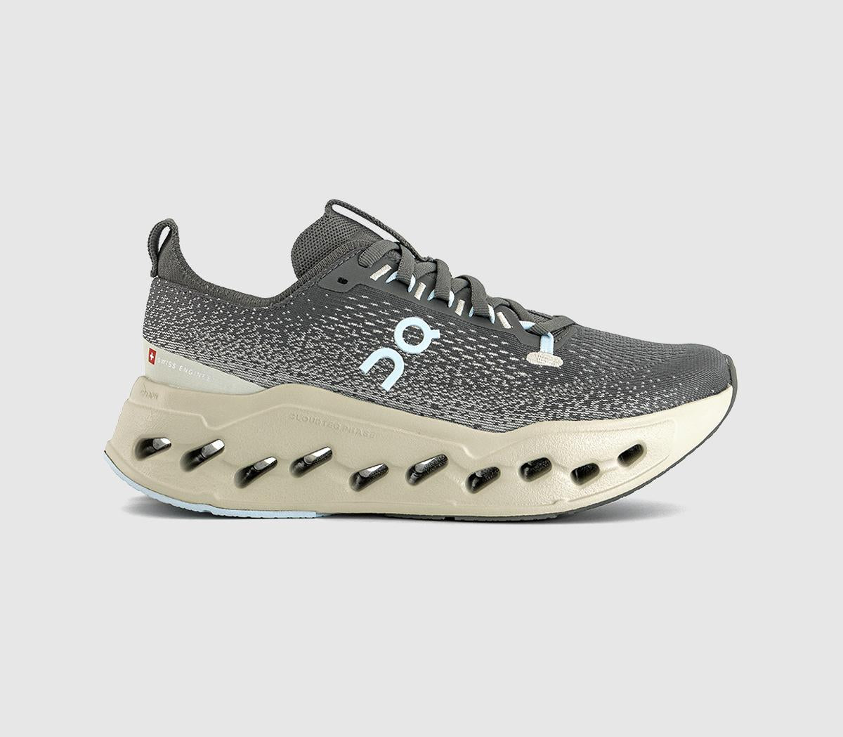 ON Cloudsurfer Max Trainers Asphalt Ice