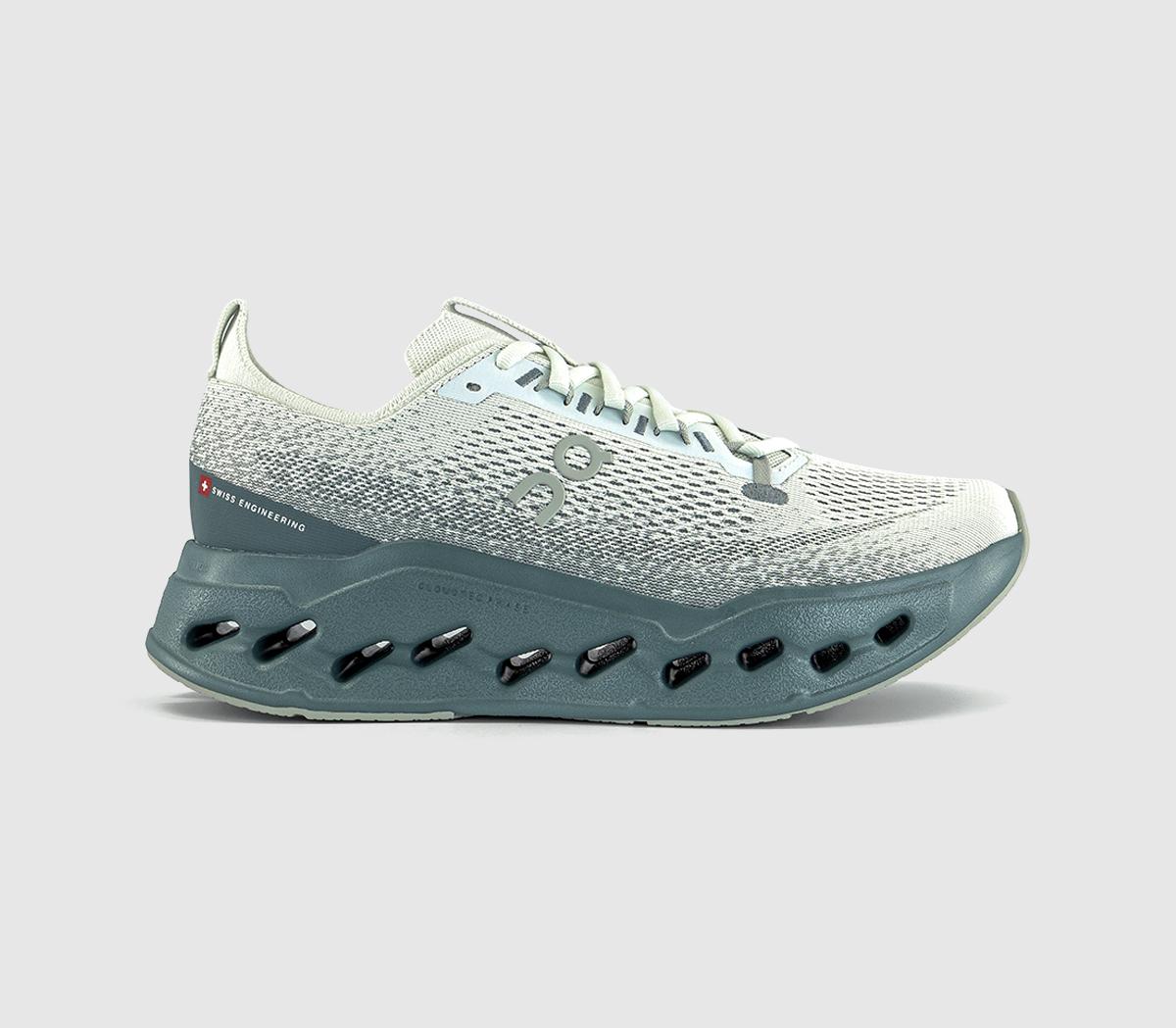 On Cloudsurfer Max Trainers Iceberg Olive