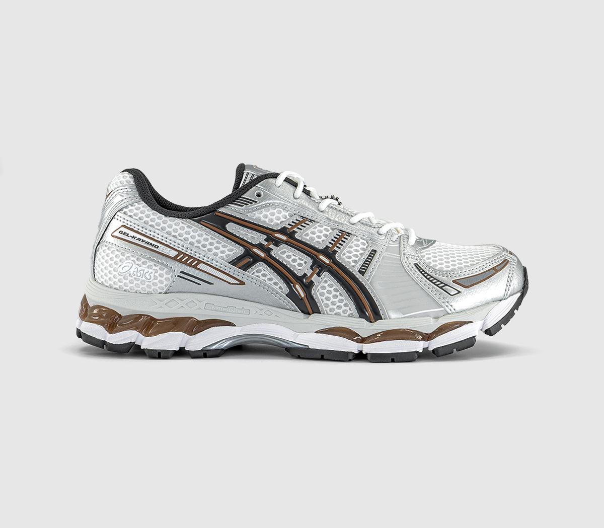 ASICS GelKayano 12.1 Trainers White Graphite Grey