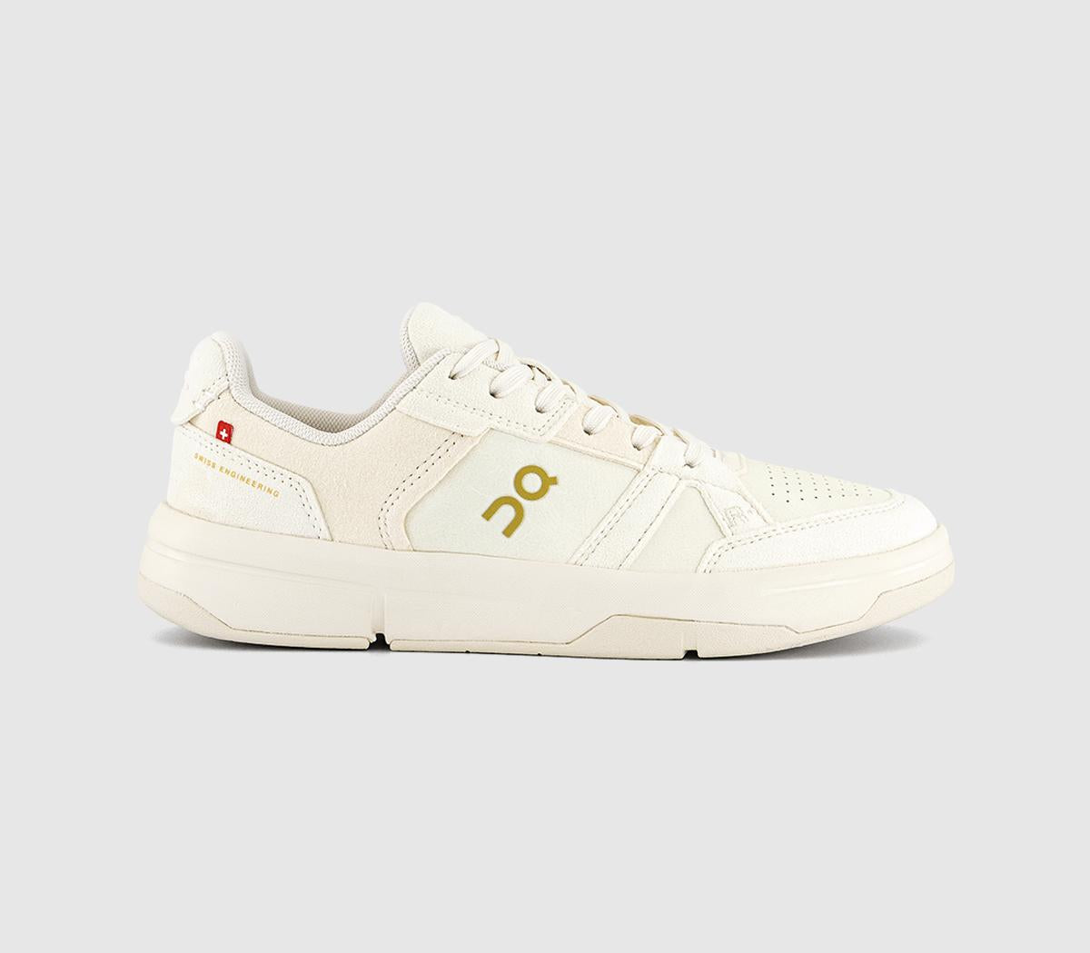 ON Roger Clubhouse Ace Trainers Ivory Dew UK Size 7