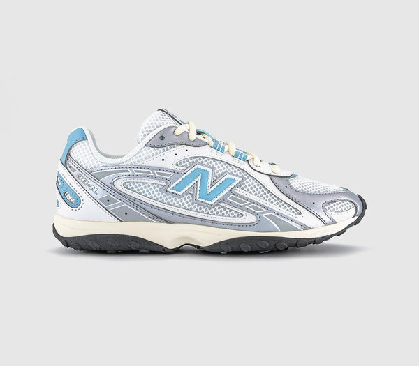 New Balance 204L Trainers Silver Metallic Off White Blue
