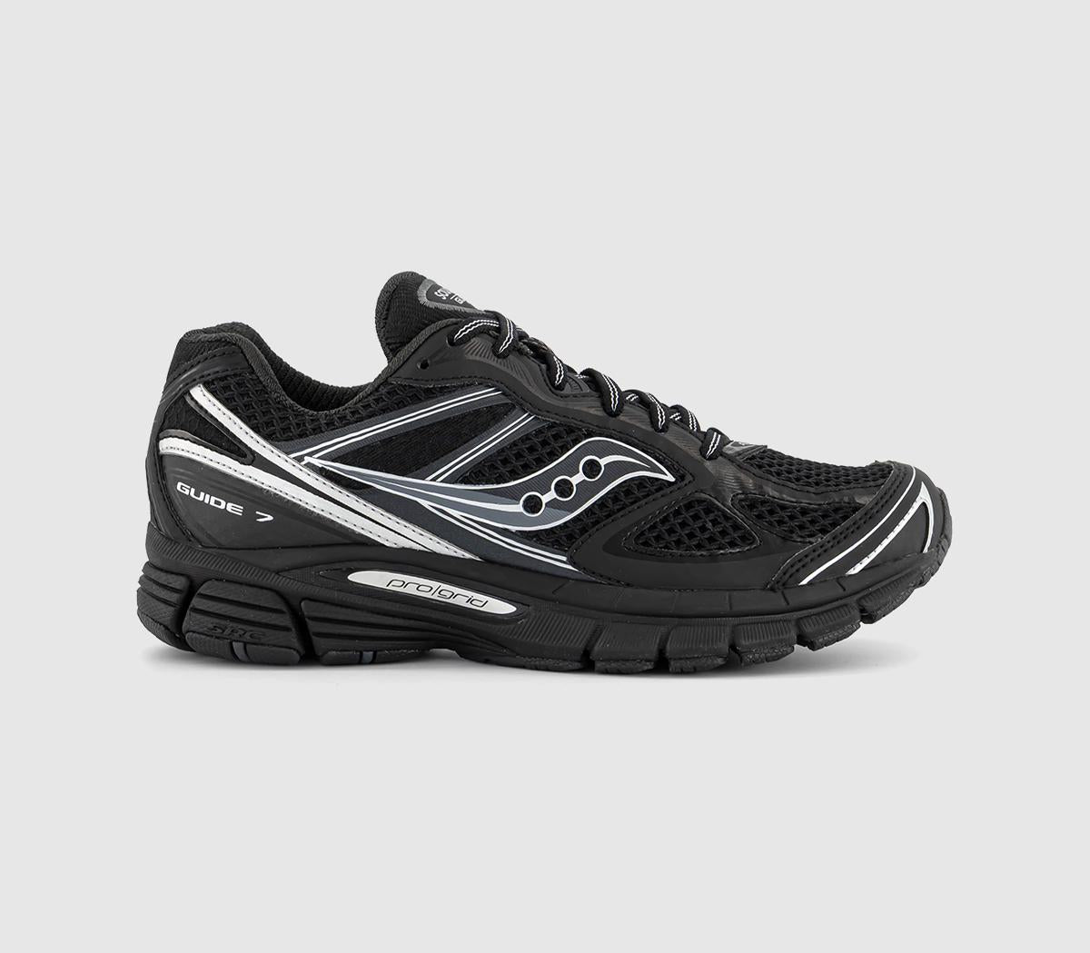 Saucony Progrid Guide 7 Trainers Black Silver