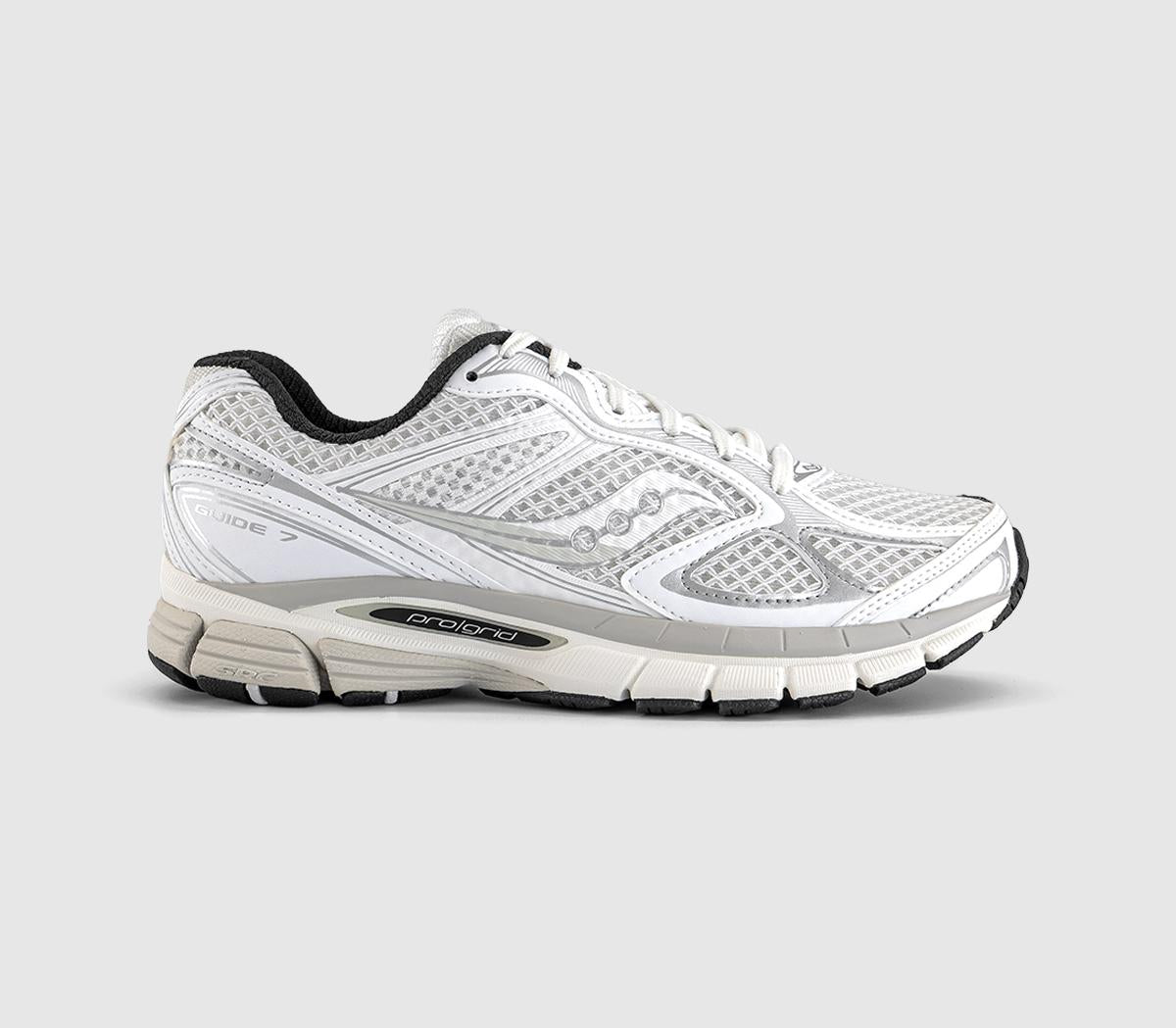 Saucony Progrid Guide 7 Trainers White Black