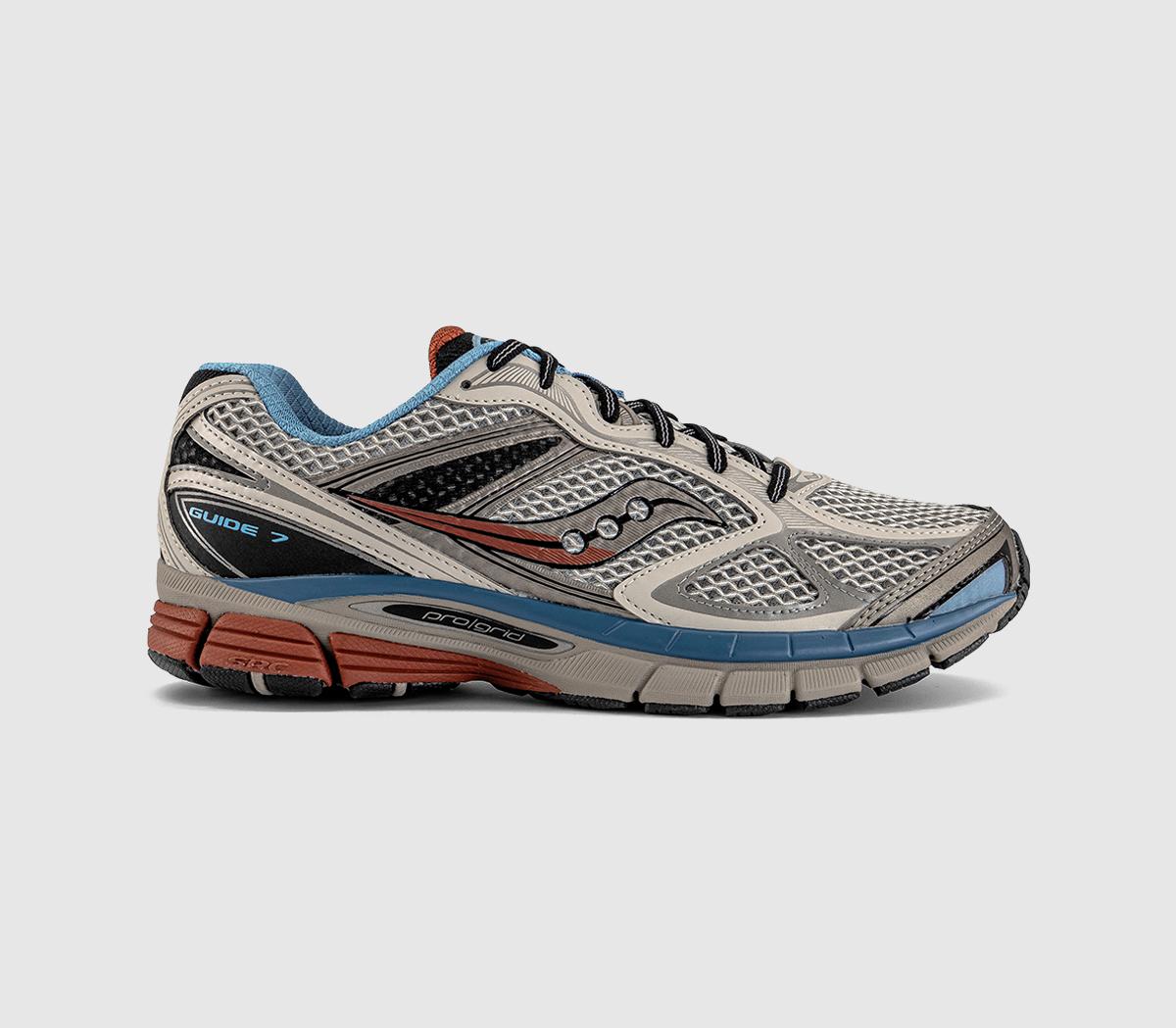 Saucony Progrid Guide 7 Trainers Taupe Black